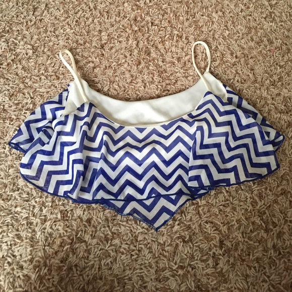 Chevron bathing suit top 😜 - Picture 2 of 2