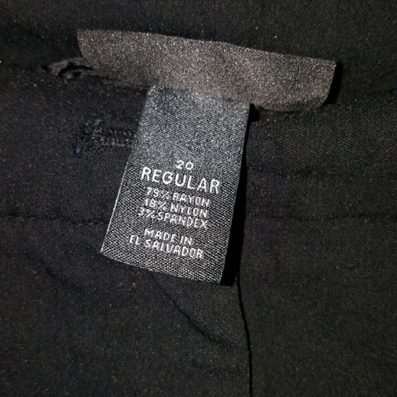 Black dress pants, Lane Bryant size 20