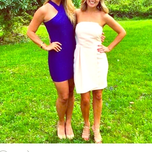 Cobalt blue body con dress NWT