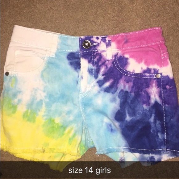 tye dye shorts