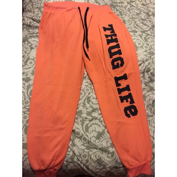Coral Thug Life Joggers