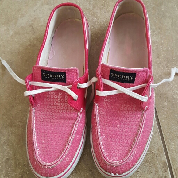 Magenta/Pink Sequin Sperry Top-Sider