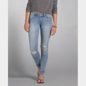 A&F Light Wash Skinny Jeans