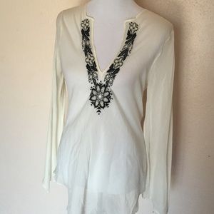 Theory Sheer embroidered Tunic Theory Sheer embroidered Tunic