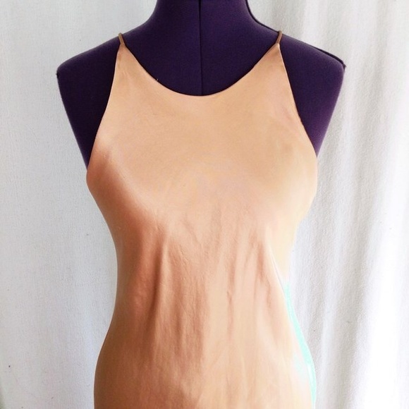 VINTAGE GOLD SHIMMER MAXI DRESS