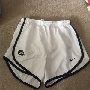 Nike white Iowa Hawkeyes shorts