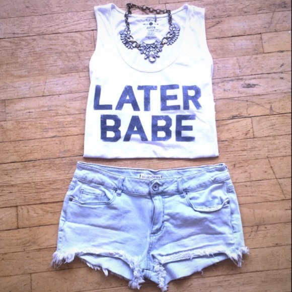 Bullhead Black denim shorts