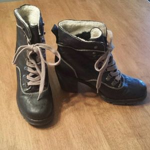 Xappeal Derry Black Heeled Boots size 10