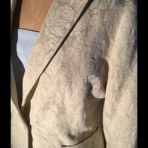 Banana Republic wool/metallic gold blazer