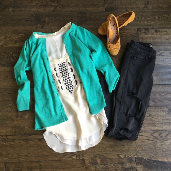 Anthropologie Tops - Floreat Anthropologie tunic blouse 2 embellished