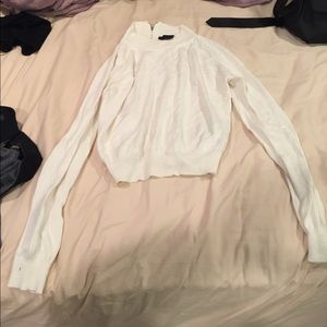 cream cropped sweater from forever 21