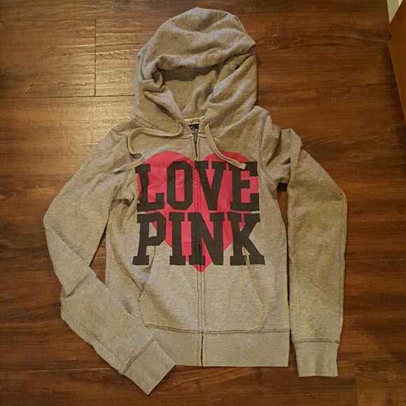 Pink VS Zip up hoodie! - Picture 1 of 4