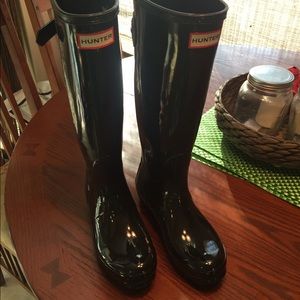 Hunter Boots size 7. Run big size down worn 2x