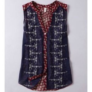 Anthropologie Springstitch Top By Tiny. Size S.