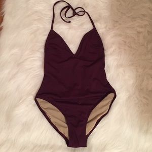 Burgundy One Piece