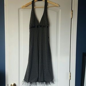 NWT Pretty polka dot halter dress!