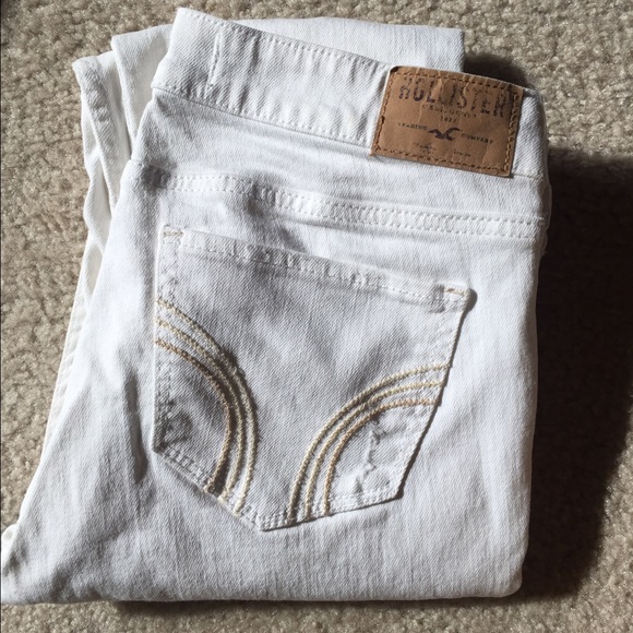 White hollister jeans