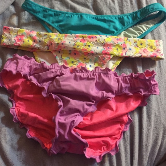 3 bathing suit bottoms