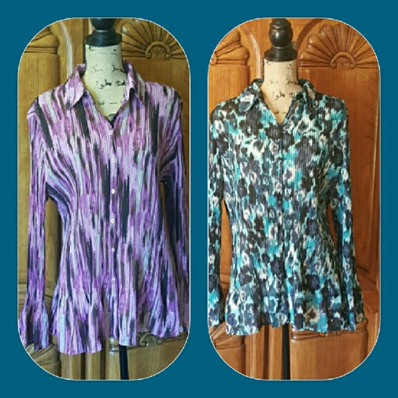 Apt.9 pleated, button down, Multi-Color