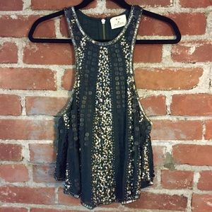 ❌❌SOLD❌❌ Urban Outfitters Beaded Sequin Top