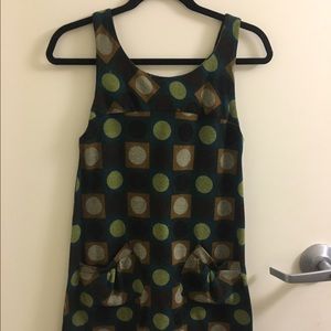 Wool-like polka dot dress