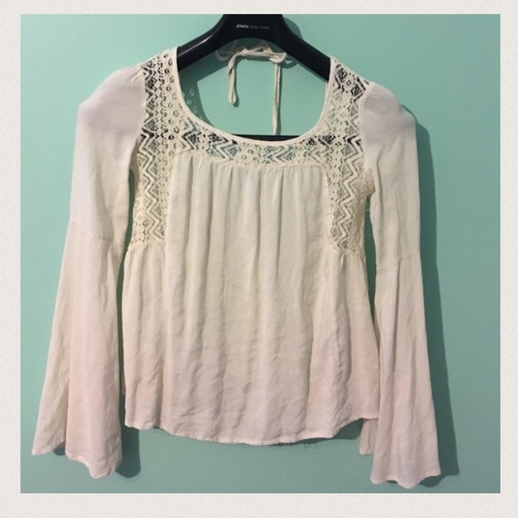 Cream boho blouse - Picture 1 of 4