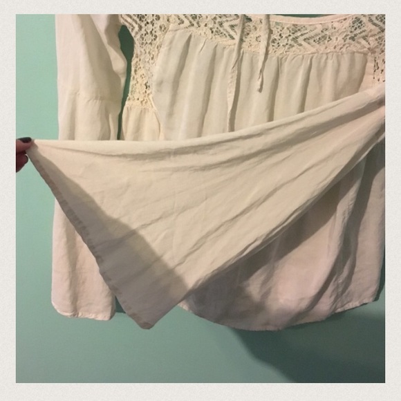Cream boho blouse - Picture 3 of 4