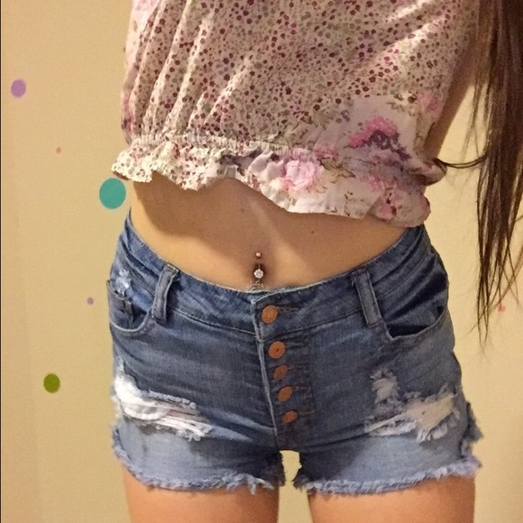 High waisted shorts