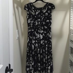 Black Floral Ralph Lauren Dress 6