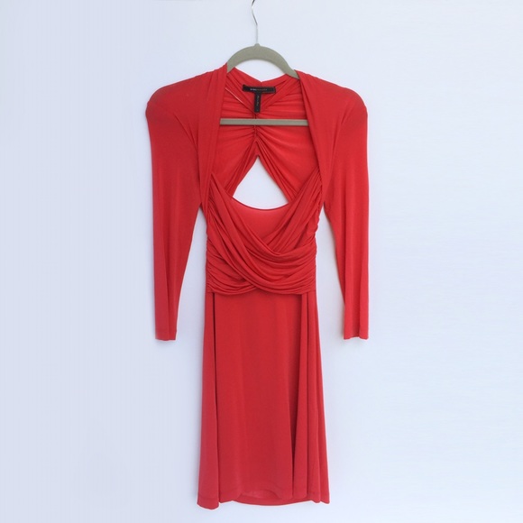BCBGMaxAzria Criss-cross Cutout Open Back Dress