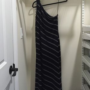 Ralph Lauren One Strap Striped Dress M