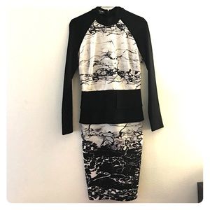 Black & White Party Dress