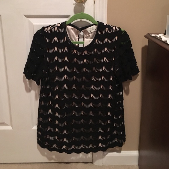 Kate Spade scallop lace top