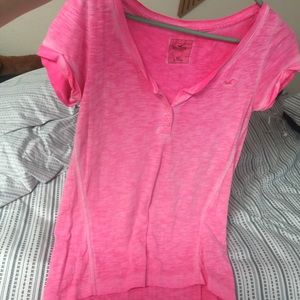 Bright pink top from hollister