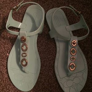 Coach sandals.