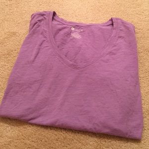 Purple vneck tshirt
