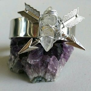 Stylish Meditation bracelet with Herkimer Crystal