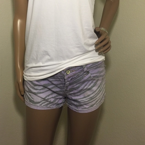 Billabong Pants - Billabong purple zebra print shorts!