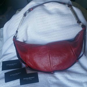 owned authentic ysl yves saint laurent large oxblood red muse satchel purse owned authentic ysl yves saint laurent large oxblood red muse satchel purse