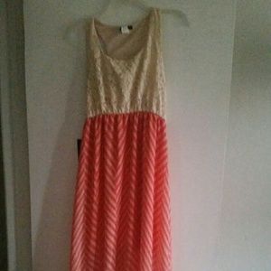 Pink maxi dress