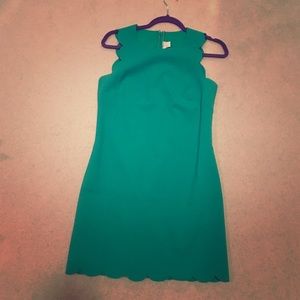 J crew scallop trim dress