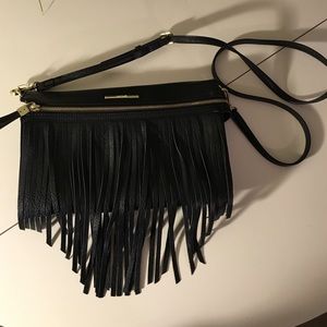 Nine West fringe satchel