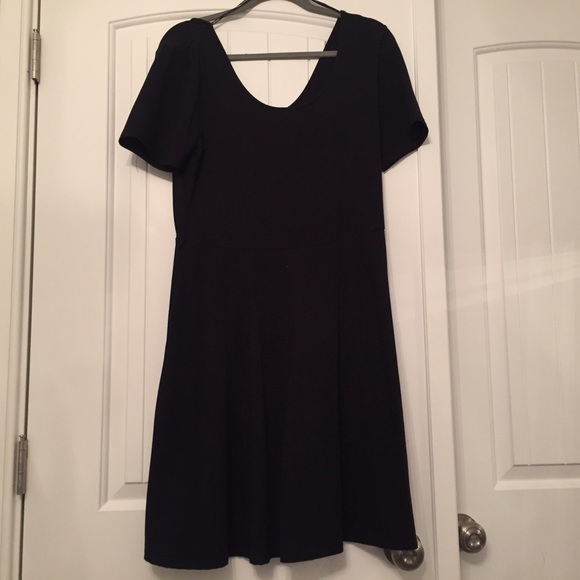 Black knee length dress
