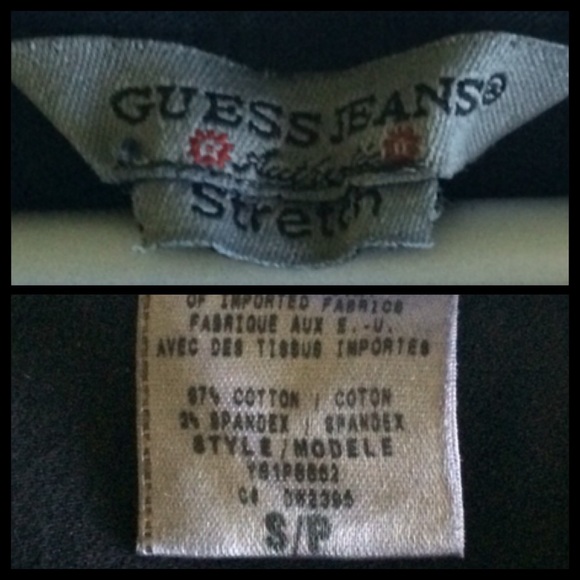 **SOLD** Black Guess Jean Blazer - Picture 8 of 8
