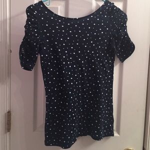 Polka dot Anthropologie shirt
