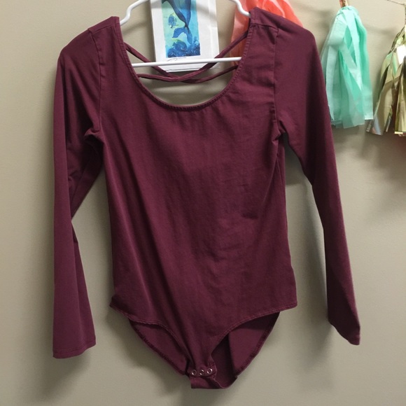 Maroon American Eagle bodysuit!