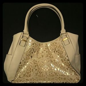 Cream Laser cut details Bag