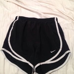 Black and white Nike shorts