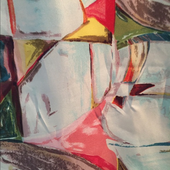 Gorgeous abstract watercolor dress - Picture 2 of 4