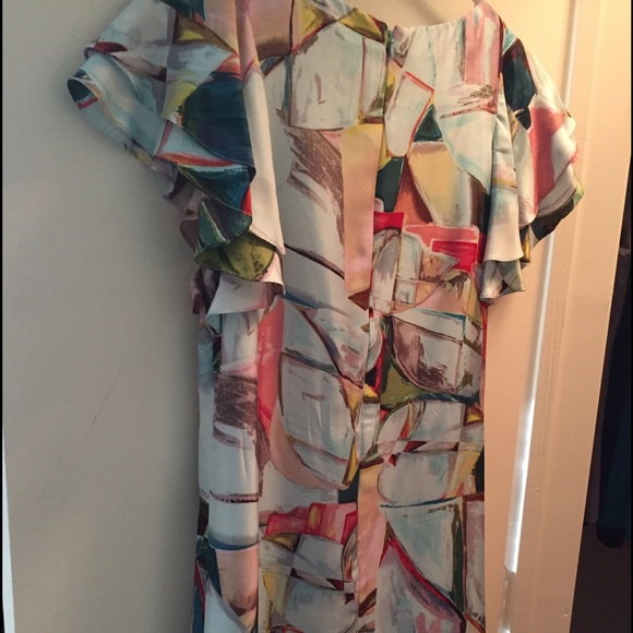 Gorgeous abstract watercolor dress - Picture 4 of 4